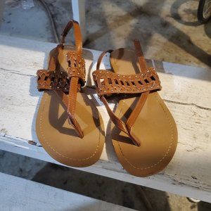 Charlotte Russe Size 8 Brown Sandals